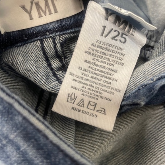 YMI Star Flare High Rise Distressed Jeans EUC - Picture 3 of 8